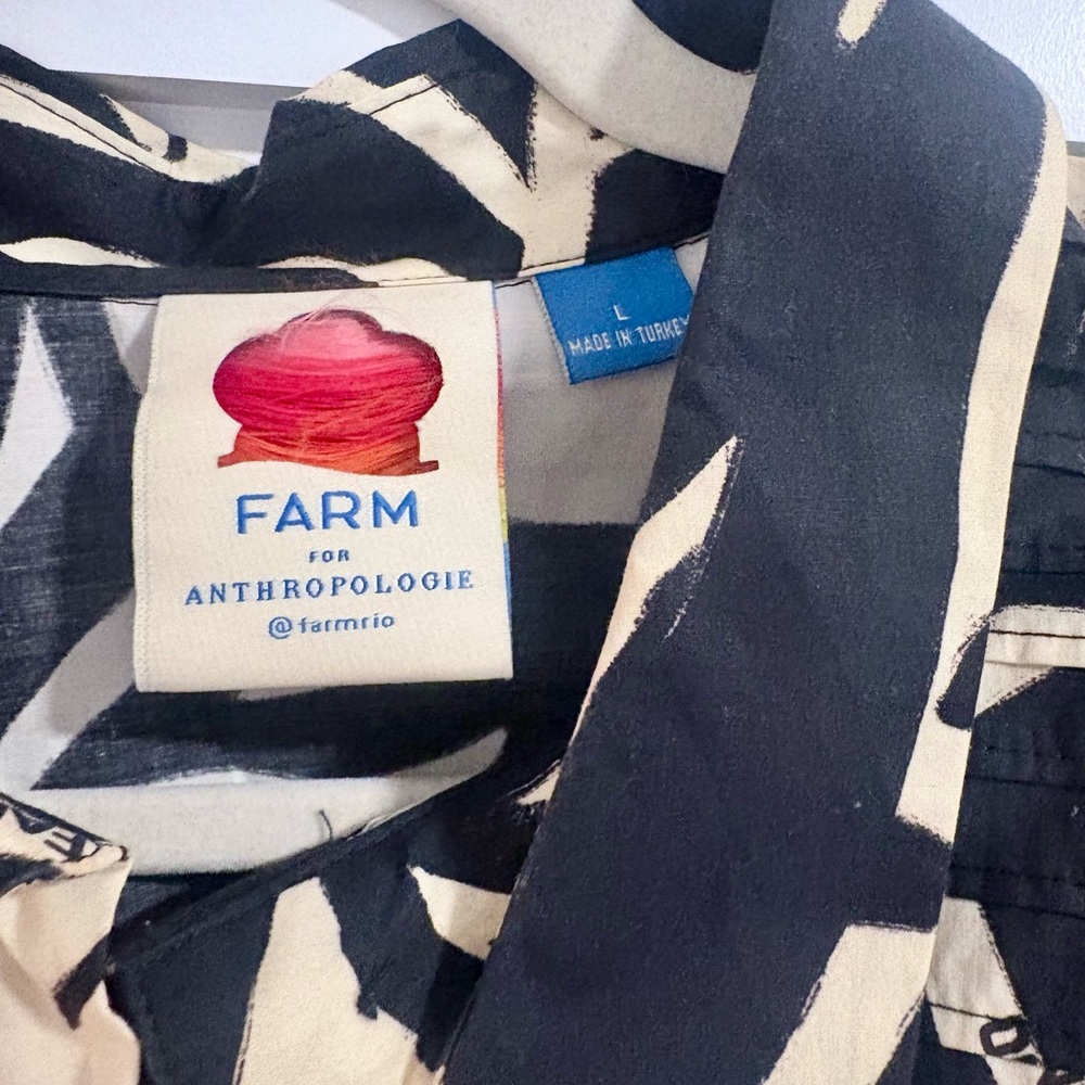 Farm Rio x Anthropologie Puff-Sleeve Graphic Blouse - Picture 5 of 5